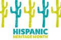 National Hispanic Heritage Month. September 15 to October 15. .Holiday concept. Template for background, banner, card Royalty Free Stock Photo