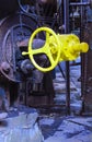 National Historic Landmark Carrie Blast Furnace yellow valve