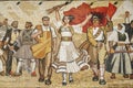 National Historical Museum landmark and mosaic mural in tirana a
