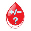 National HIV Testing Day, Blood Donation Day, logo for medical banners to increase public awareness of blood diseases and the Royalty Free Stock Photo