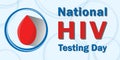 National HIV Testing Day is traditionally celebrated annually on June 27 to increase public awareness of sexually transmitted Royalty Free Stock Photo