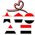 National holiday. Independence Day of Yemen set of vector design elements, Made in Yemen. Map, flags, ribbons, turntables, sockets