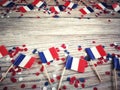 The national holiday of July 14 is a happy Independence Day of France, Bastille Day, the concept of patriotism, memory, place for Royalty Free Stock Photo