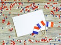 The national holiday of July 14 is a happy Independence Day of France, Bastille Day, the concept of patriotism, memory, place for Royalty Free Stock Photo