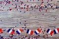 The national holiday of July 14 is a happy Independence Day of France, Bastille Day, the concept of patriotism, memory, place for Royalty Free Stock Photo