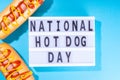 National Hot Dogs day background Royalty Free Stock Photo