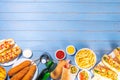 National Hot Dogs day background Royalty Free Stock Photo