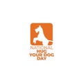 National Hug Your Dog Day, April 10 Royalty Free Stock Photo