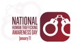 National Human Trafficking Awareness Day. January 11. Holiday concept. Template for background, banner, card, poster