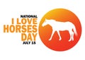 National I Love Horses Day Royalty Free Stock Photo