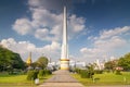 National Independence Monument in Maha Bandula Park, also Maha Bandula Garden, in downtown Yangon, Rangoon, Burma, Myanmar, Asia Royalty Free Stock Photo