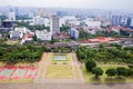 Indonesia. View of Jakarta from the observation deck of the National monument Monos.