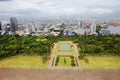 Indonesia. View of Jakarta from the observation deck of the National monument Monos.