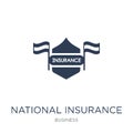 National insurance icon. Trendy flat vector National insurance i