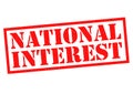 NATIONAL INTEREST Royalty Free Stock Photo