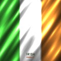 National Irish flag background Royalty Free Stock Photo