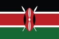 National Kenya flag, official colors and proportion correctly. National Kenya flag. Vector illustration. EPS10. Kenya flag vector