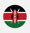 National Kenya flag, official colors and proportion correctly. National Kenya flag. Vector illustration. EPS10. Kenya flag vector