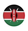 National Kenya flag, official colors and proportion correctly. National Kenya flag. Vector illustration. EPS10. Kenya flag vector