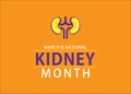 National kidney month design