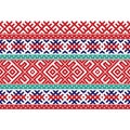 National knitting striped slavic ornament