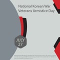 National Korean War Veterans Armistice Day Royalty Free Stock Photo