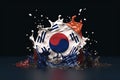 National Liberation Day of Korea. Celebration of Japan& x27;s defeat in World War II and the end of colonial rule in Royalty Free Stock Photo