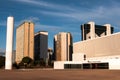 National Library of Brasilia and Business Buildings Royalty Free Stock Photo
