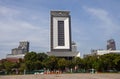 National library building, the largest library in Indonesia is located in Jakarta.