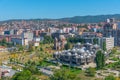 National library of Kosovo and unfinished serbian orthodox church of Christ the Saviour in Prishtina, Kosovo