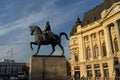 The National Library located on Calea Victoriei in Bucharest, Romania, 2022 Royalty Free Stock Photo