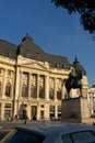 The National Library located on Calea Victoriei in Bucharest, Romania, 2022 Royalty Free Stock Photo