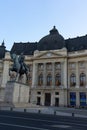 The National Library located on Calea Victoriei in Bucharest, Romania, 2022 Royalty Free Stock Photo