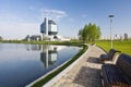 National library. Minsk. Belarus. View on library