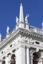 National Library of St Mark`s Biblioteca Marciana, facade, Venice, Italy