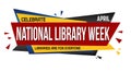 National library week banner design