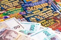 National lottery tickets and Bulgarian money