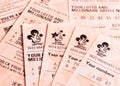 National Lottery Tickets, United Kingdom Royalty Free Stock Photo