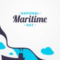 National Maritime Day Vector Design Illustration