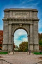 The National Memorial Arch at Valley Forge National Historical Park Royalty Free Stock Photo