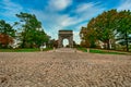 The National Memorial Arch at Valley Forge National Historical Park Royalty Free Stock Photo