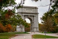 The National Memorial Arch at Valley Forge National Historical Park Royalty Free Stock Photo