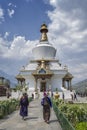 The National Memorial Chorten located in Thimphu, the capital city of Bhutan Royalty Free Stock Photo