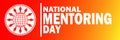 National Mentoring Day Vector illustration
