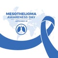 Mesothelioma Awareness Day vector illustration