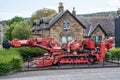 National Mining Museum, Scotland. Coal pithead cutting machinery. Coal cutter