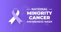 National Minority Cancer Awareness Week background