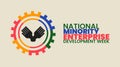 National Minority Enterprise Development Week, Empowering Diverse Entrepreneurs Royalty Free Stock Photo