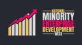 National Minority Enterprise Development Week, Empowering Diverse Entrepreneurs Royalty Free Stock Photo