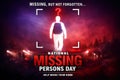 National Missing Persons Day with Silhouette of Person and Question Mark Royalty Free Stock Photo